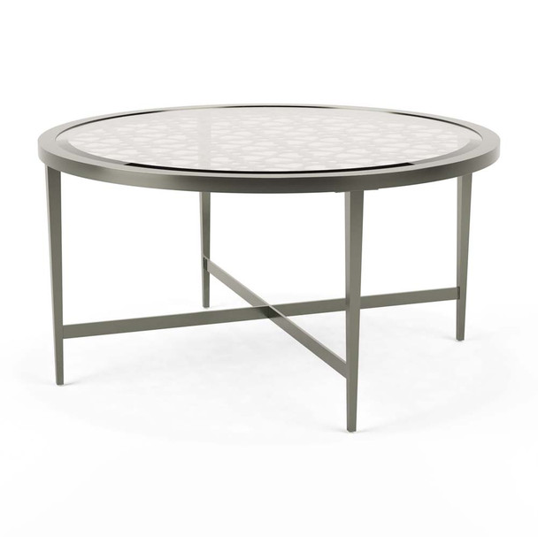 Furniture of America IDF-4743C Seridian Contemporary Glass Top Coffee Table