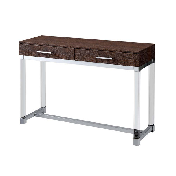 Furniture of America IDF-4380BR-S Dundy Contemporary 1-Drawer Sofa Table