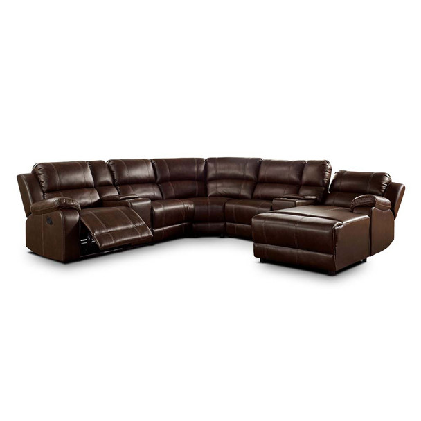 Furniture of America IDF-6970-SEC Castle Reclining Sectional