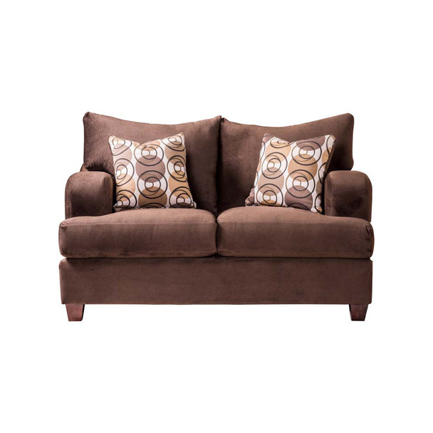 Furniture of America IDF-6131-LV Leora Transitional Upholstered Loveseat