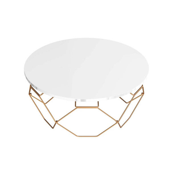 Furniture of America IDF-4368C Zoom Geometric Base Coffee Table