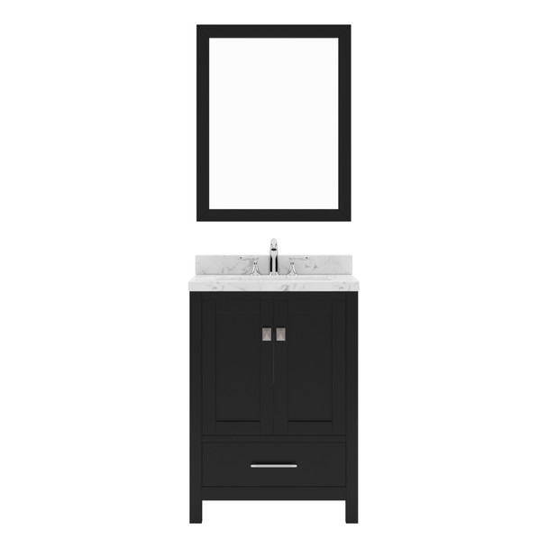 Virtu USA GS-50024-CMRO-ES-001 Caroline Avenue 24" Bath Vanity in Espresso with Cultured Marble Quartz Top