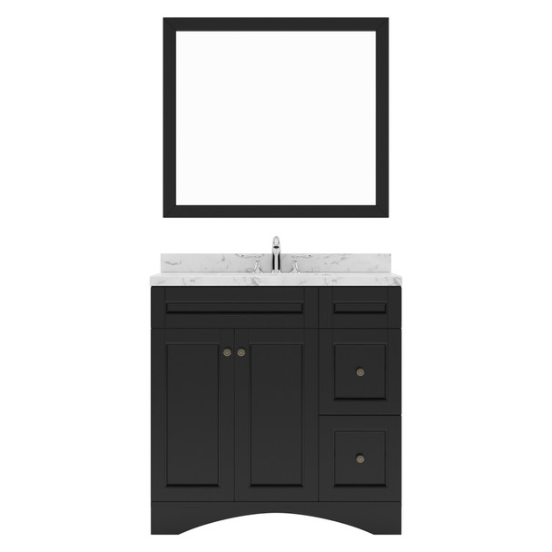 Virtu USA ES-32036-CMRO-ES-001 Elise 36" Bath Vanity in Espresso with Cultured Marble Quartz Top and Sink