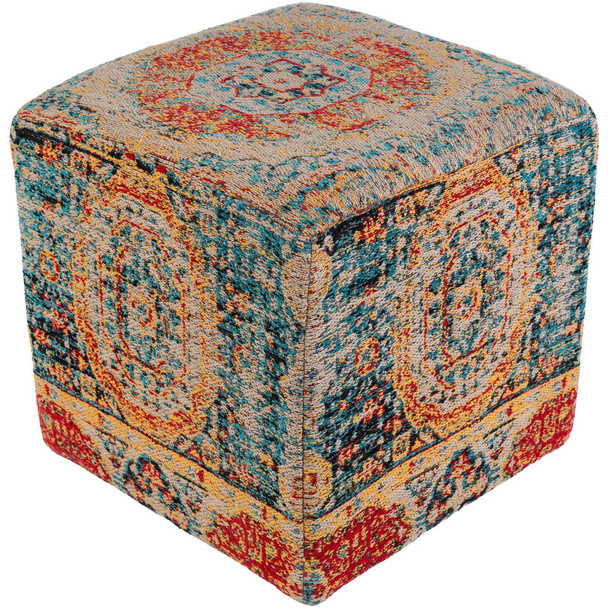 Surya Amsterdam AMPF-001 18"H x 18"W x 18"D Pouf