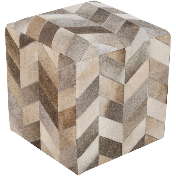 Surya Appalachian POUF-242 18"H x 18"W x 18"D Pouf