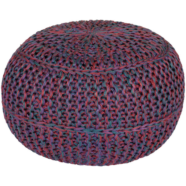 Surya Wisteria WTPF-001 14"H x 20"W x 20"D Pouf