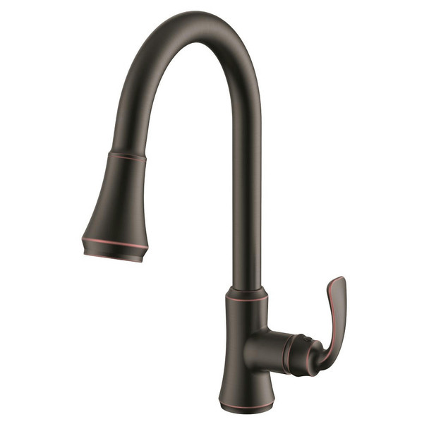 Daweier Single-lever Pull-out Kitchen Faucet, Oil Rubbed Bronze EK7869196ORB