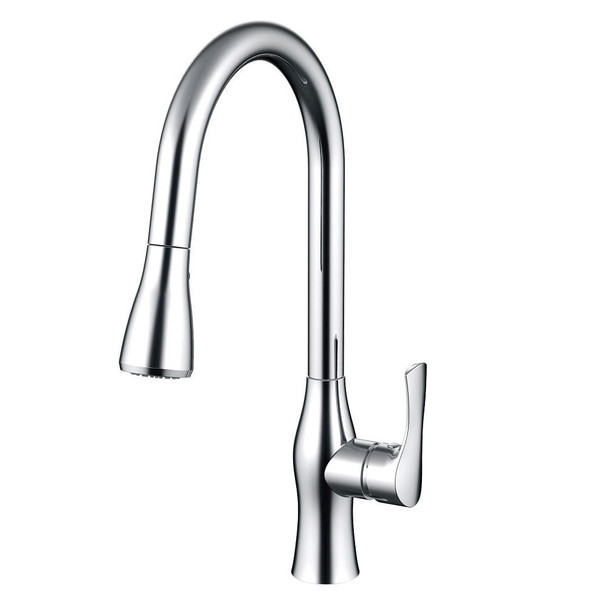 Daweier Single-lever Pull-out Kitchen Faucet, Chrome EK788001C