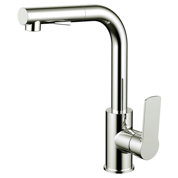 Daweier Single-lever Pull-out Kitchen Faucet, Brushed Nickel EK7859149BN