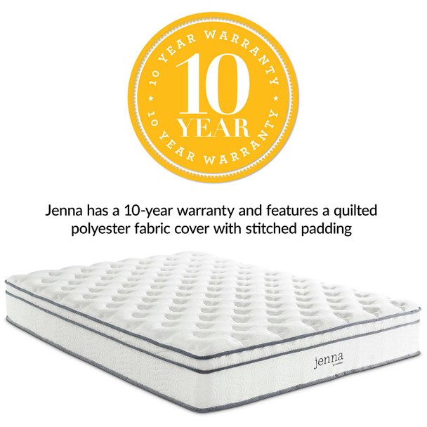 Modway Jenna 10" Queen Innerspring Mattress MOD-5770-WHI