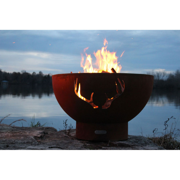 Fire Pit Art Antlers Fire Pit