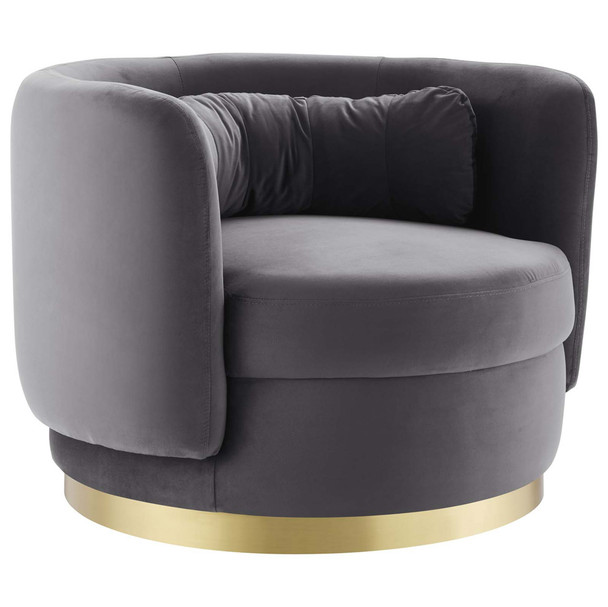 Modway EEI-4999-GLD Relish Performance Velvet Performance Velvet Swivel Chair