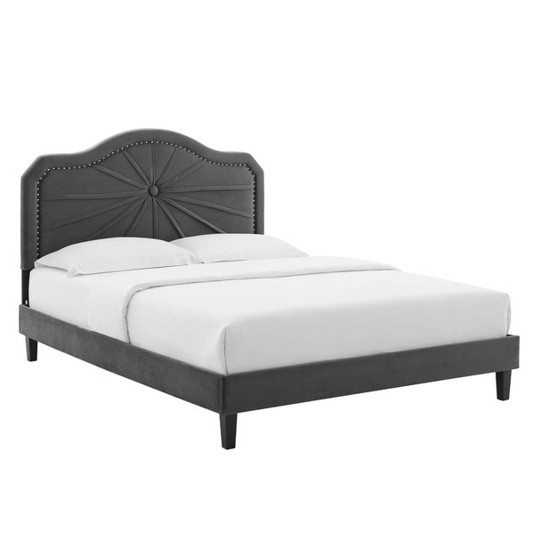 Modway MOD-6917 Portia Performance Velvet King Platform Bed