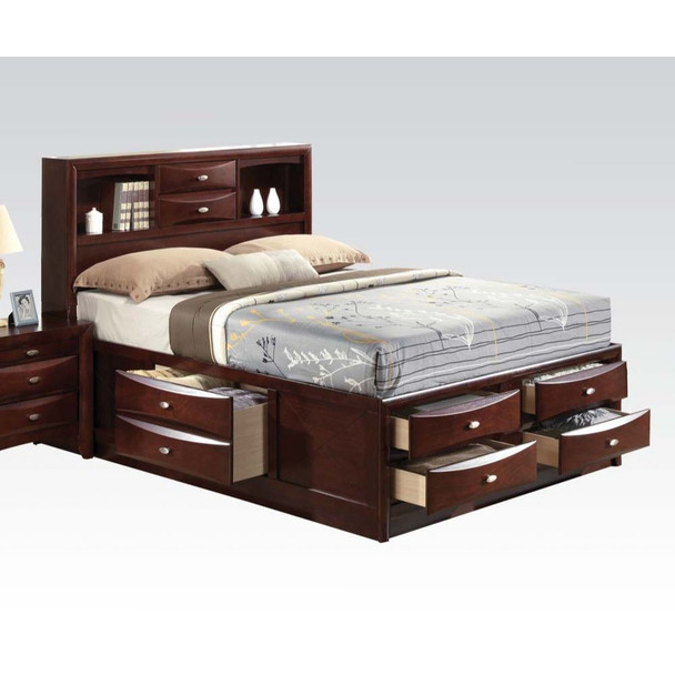 ACME 21596EK Ireland - Storage Espresso Eastern King Bed