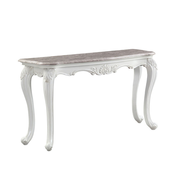 ACME 84313 Ciddrenar Marble Console Table