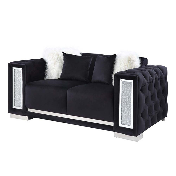 ACME LV01398 Trislar Black Loveseat