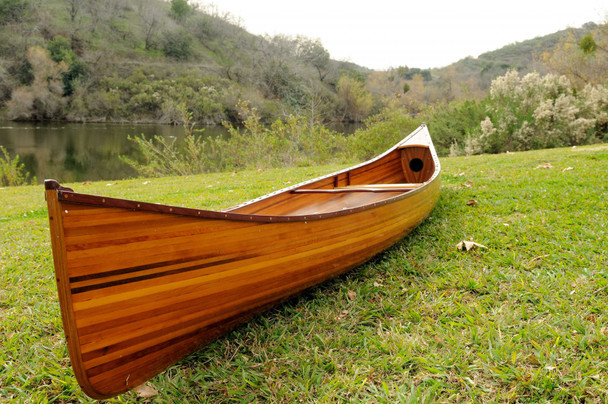 HomeRoots 31.5" X 187.5" X 24" Wooden Canoe - 364275