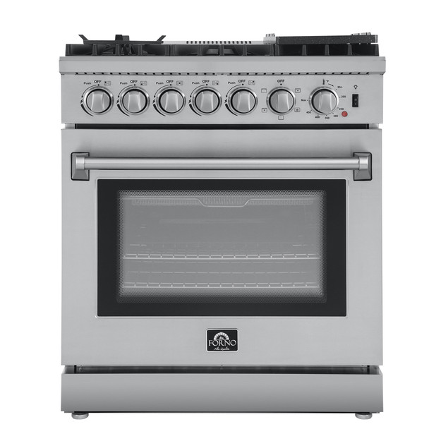 Forno Breno 30" Dual Fuel Range, 5 Burners FFSGS6196-30