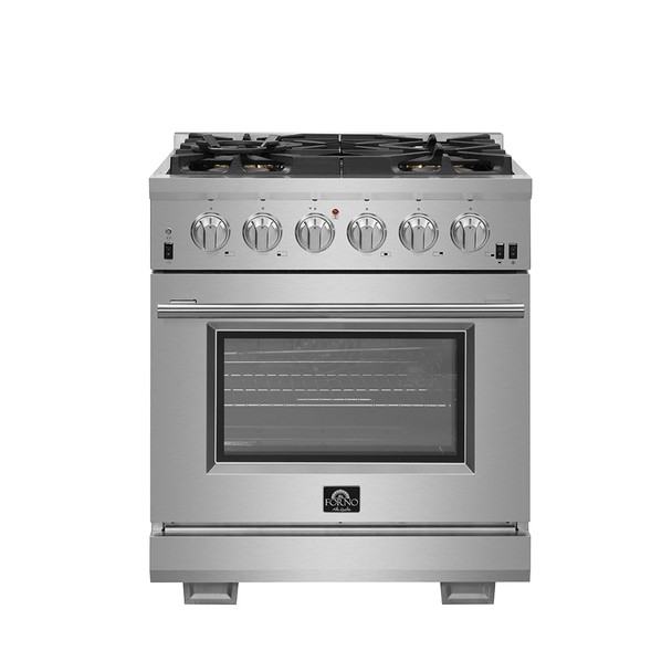 Forno Capriasca - 30" Titanium Gas Range, 5 burners, with professional oven FFSGS6260-30 