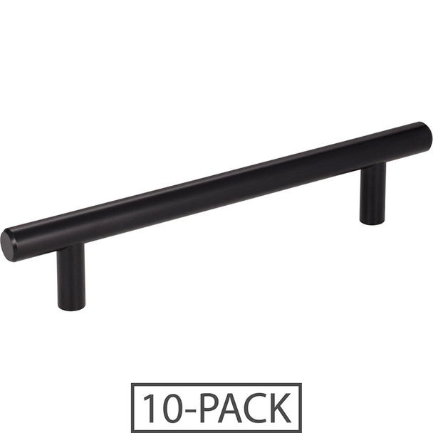 Elements 10-Pack of the 128 mm Center-to-Center Matte Black Naples Cabinet Bar Pull 176MB-10