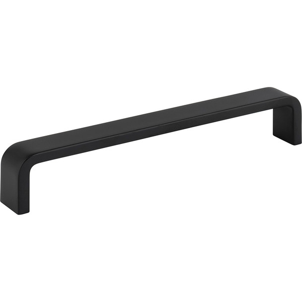 Elements 160 mm Center-to-Center Matte Black Square Asher Cabinet Pull 193-160MB