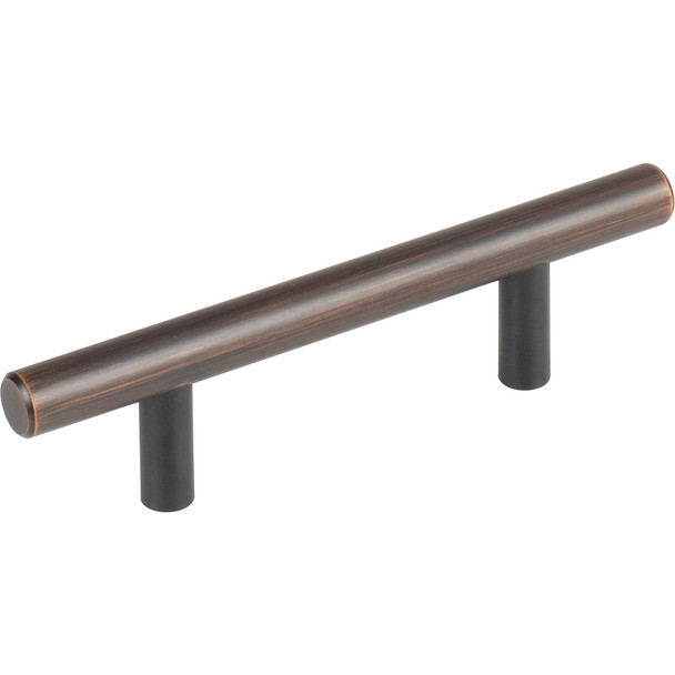 Elements 3" Center-to-Center Dark Brushed Bronze Naples Cabinet Bar Pull 136DBB