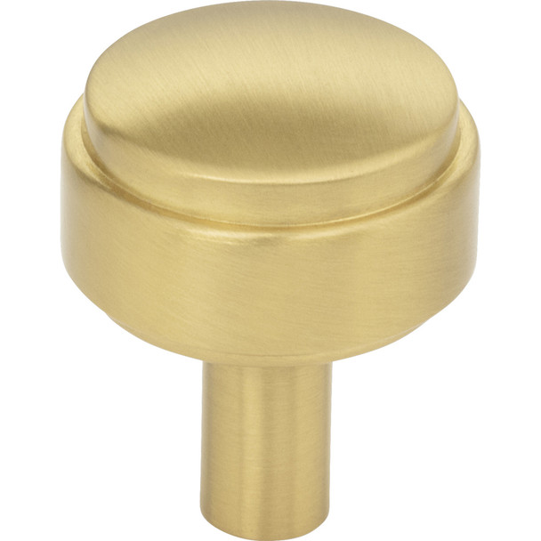 Jeffrey Alexander 1-1/8" Diameter Brushed Gold Hayworth Cabinet Knob 885BG