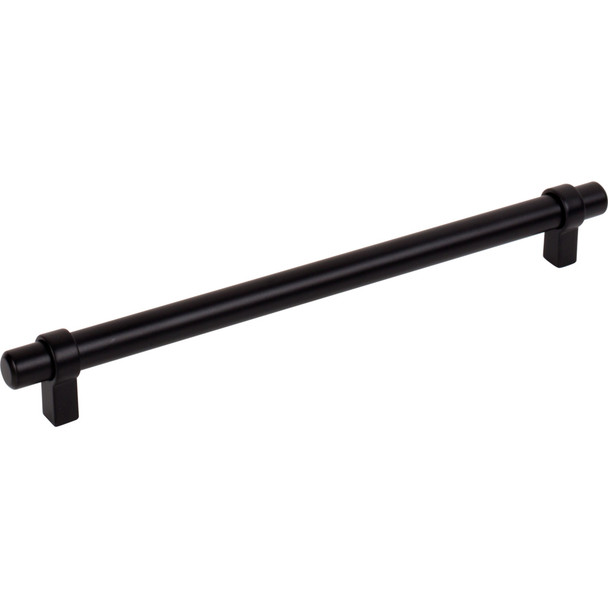 Jeffrey Alexander 224 mm Center-to-Center Matte Black Key Grande Cabinet Bar Pull 5224MB