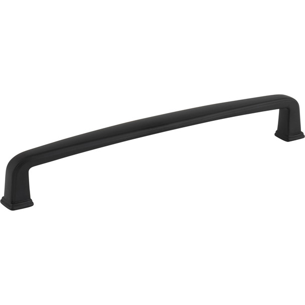 Jeffrey Alexander 160 mm Center-to-Center Matte Black Square Milan 1 Cabinet Pull 1092-160MB