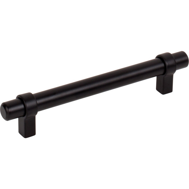 Jeffrey Alexander 128 mm Center-to-Center Matte Black Key Grande Cabinet Bar Pull 5128MB