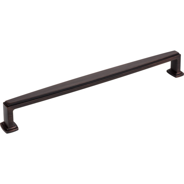 Jeffrey Alexander 12" Center-to-Center Brushed Oil Rubbed Bronze Richard Appliance Handle 171-12DBAC