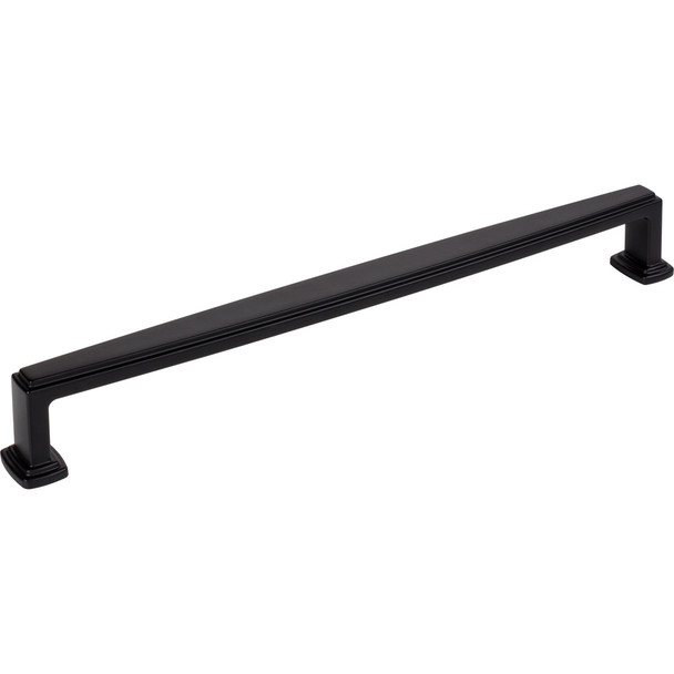 Jeffrey Alexander 12" Center-to-Center Matte Black Richard Appliance Handle 171-12MB