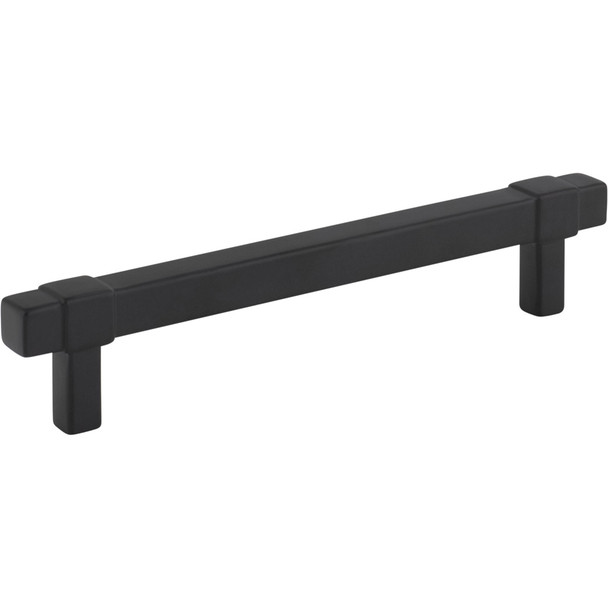 Jeffrey Alexander 128 mm Center-to-Center Matte Black Square Zane Cabinet Pull 293-128MB