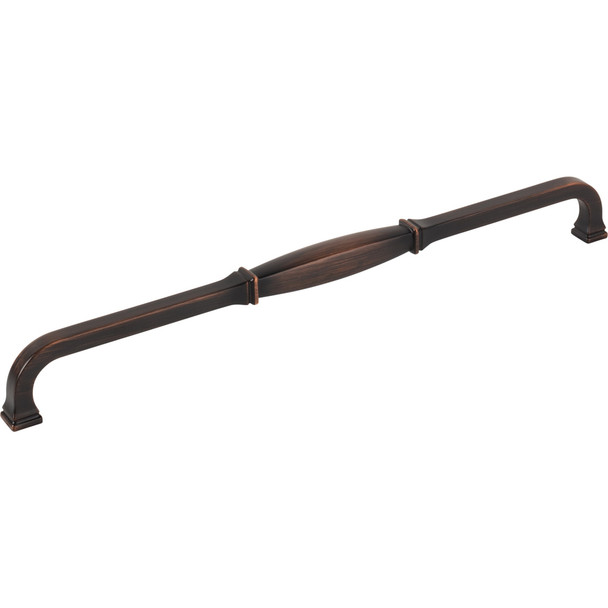 Jeffrey Alexander 305 mm Center-to-Center Brushed Oil Rubbed Bronze Audrey Cabinet Pull 278-305DBAC