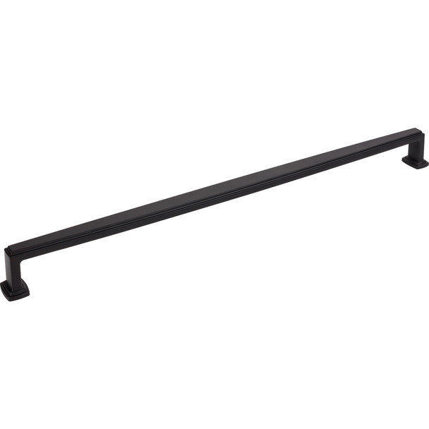 Jeffrey Alexander 18" Center-to-Center Matte Black Richard Appliance Handle 171-18MB