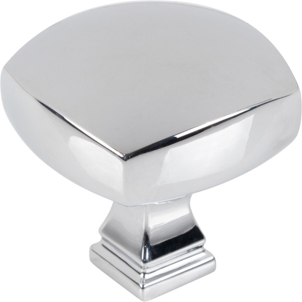 Jeffrey Alexander 1-3/8" Overall Length Polished Chrome Square Audrey Cabinet Knob 278L-PC