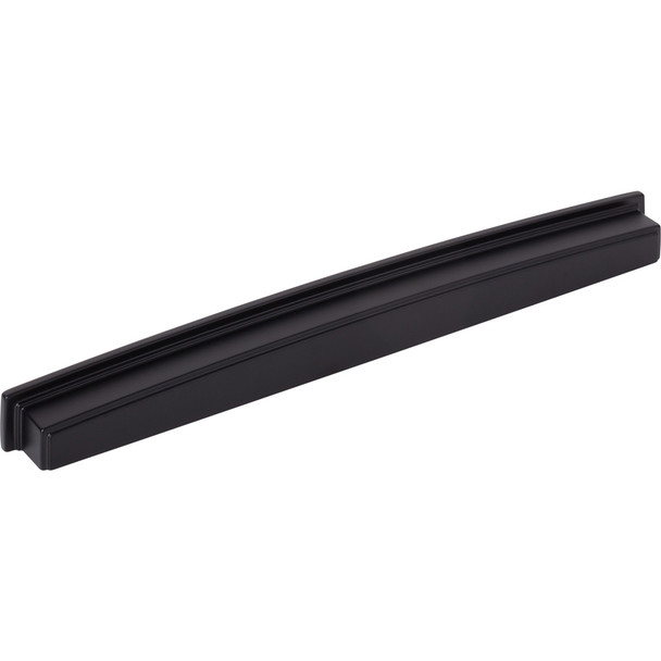 Jeffrey Alexander 305 mm Center Matte Black Square-to-Center Square Renzo Cabinet Cup Pull 141-305MB