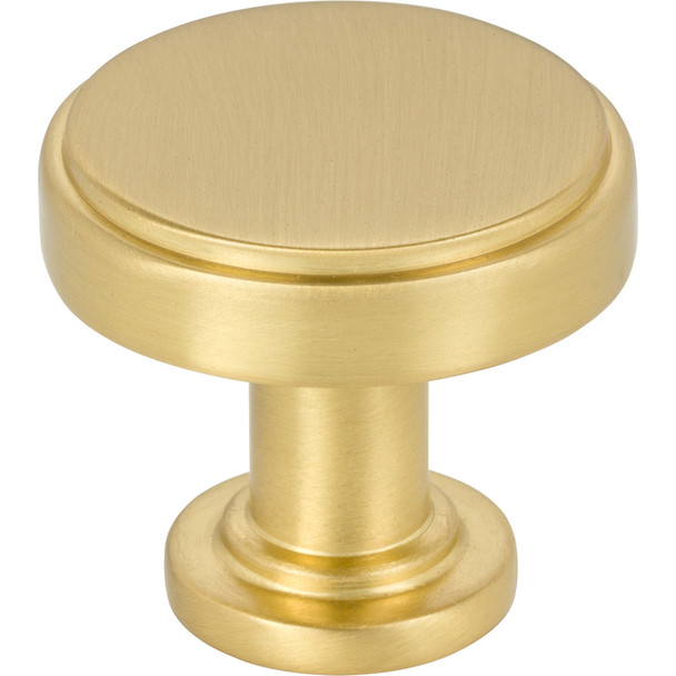 Jeffrey Alexander 1-1/4" Overall Length Brushed Gold Richard Cabinet Knob 171BG