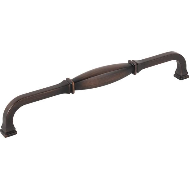 Jeffrey Alexander 12" Center-to-Center Brushed Oil Rubbed Bronze Audrey Appliance Handle 278-12DBAC