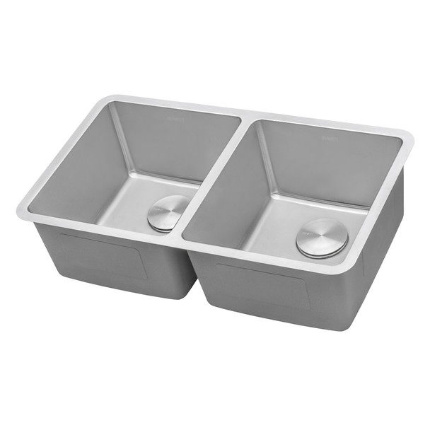 Ruvati 31-inch Undermount Kitchen Sink 50/50 Double Bowl 16 Gauge Stainless Steel - RVM5099