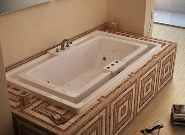 Atlantis Whirlpools Infinity 46 x 78 Endless Flow Air & Whirlpool Jetted Bathtub High Gloss Acrylic - 4678IDR