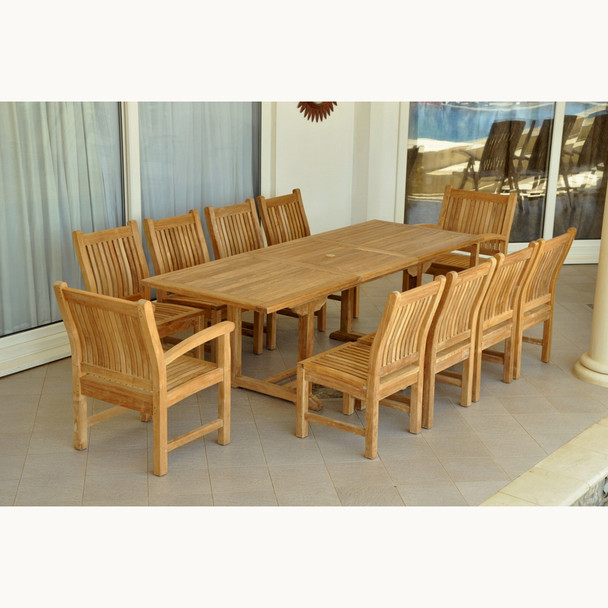 Anderson Bahama Sahara 11-Pieces 8' Rectangular Dining Set - Set-88