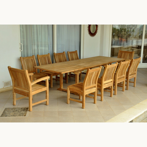 Anderson Bahama Sahara 11-Pieces 10' Rectangular Dining Set - Set-89