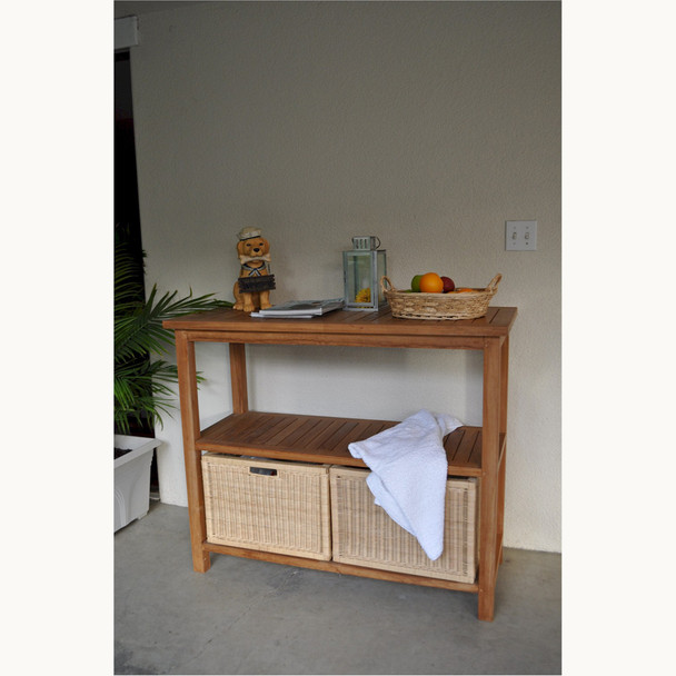 Anderson Towel Console w/ 2 Shelves Table - SPA-4720