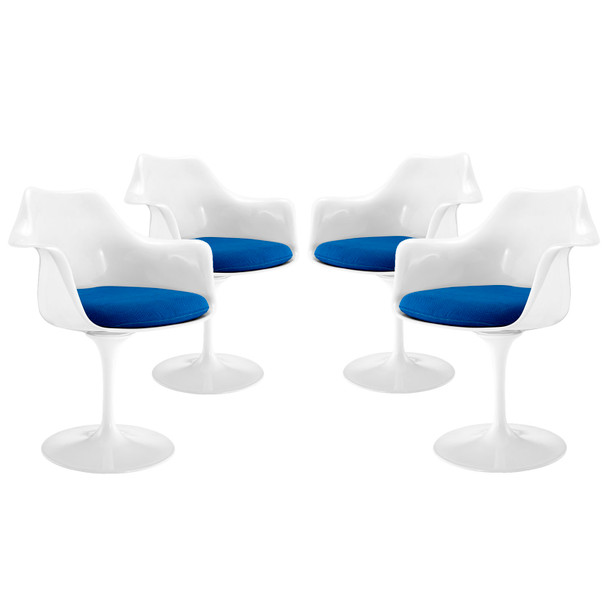 Modway Lippa Dining Armchair Set of 4 EEI-1260-BLU