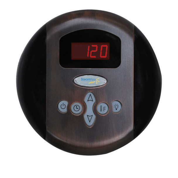 SteamSpa Programmable Control Panel with Presets in Oil Rubbed Bronze - G-SC-200-OB