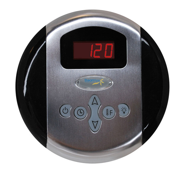 SteamSpa Programmable Dual Control Panels in Brushed Nickel - G-SC-2-75-BN