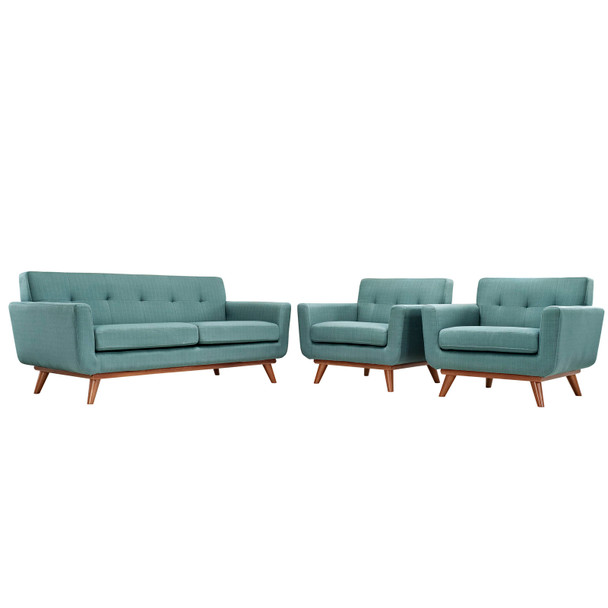 Modway Engage Armchairs and Loveseat Set of 3 EEI-1347-LAG