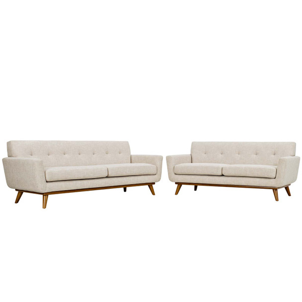 Modway Engage Loveseat and Sofa Set of 2 EEI-1348-BEI