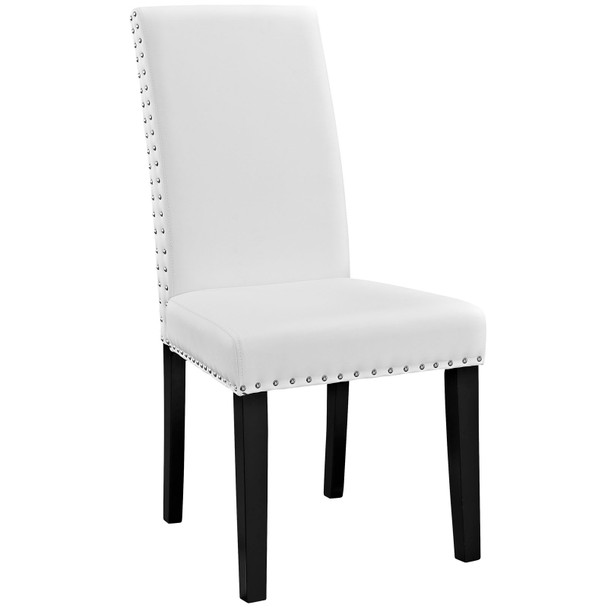 Modway Parcel Dining Faux Leather Side Chair EEI-1491-WHI White